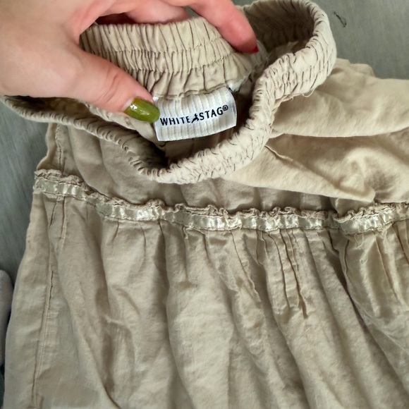 White Stag Cream Tiered Maxi Skirt - Picture 2 of 3